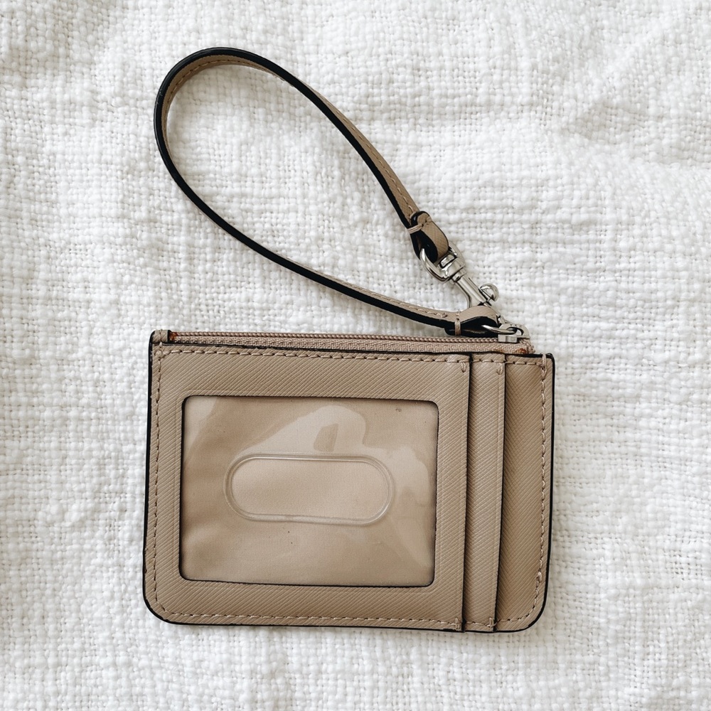 Coach Leather Id Card Wristlet Gem